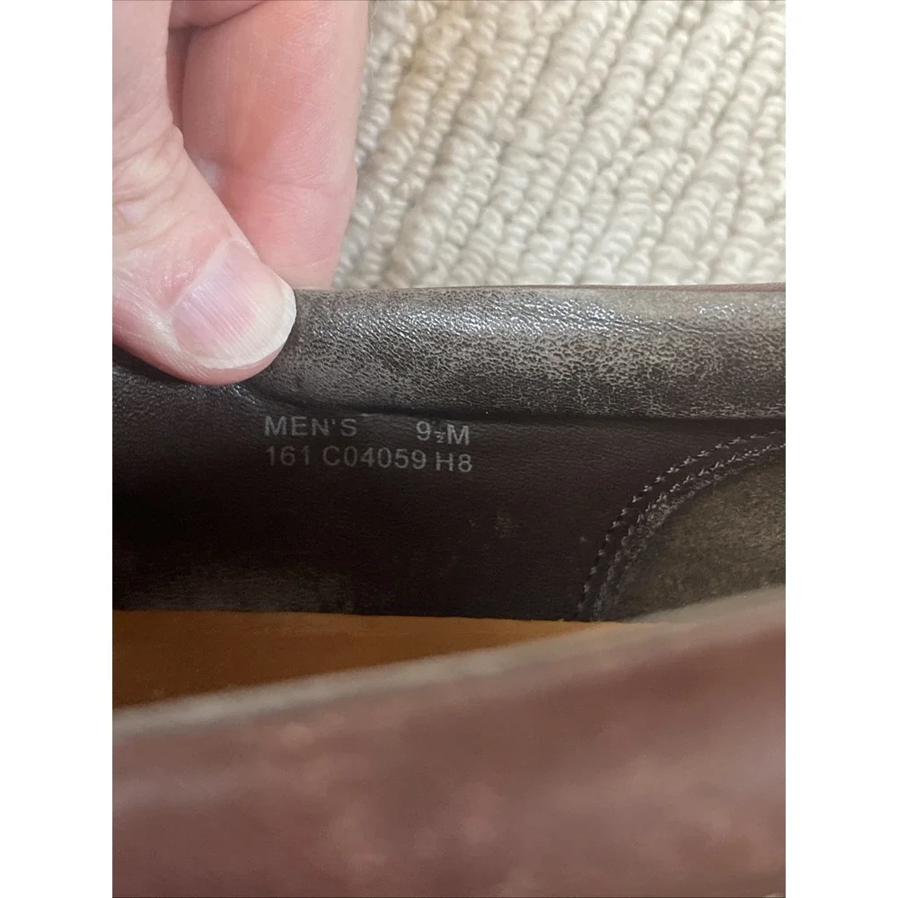 COLE HAAN Men's 9.5 Tucker Venetian Leather Brown Driving Moccasin Loafers